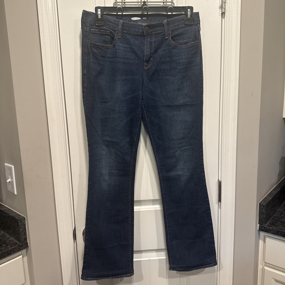 Old Navy Original Mid Rise Slim Bootcut Stretch Blue Jeans Women's Size 10